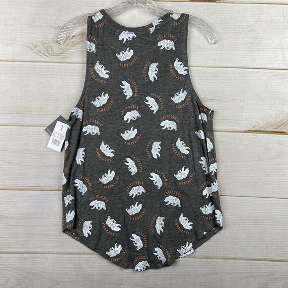 Grayson Threads Tank Top Sz S Gray California Bear Logo Printed NWT - Picture 6 of 7